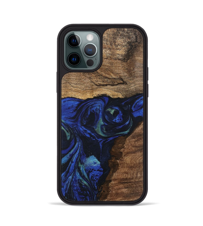 iPhone 12 Pro Wood Phone Case - Lum (Blue, 746681)