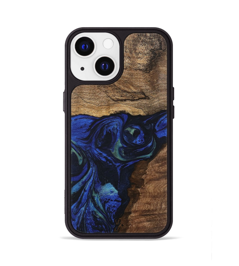 iPhone 13 Wood Phone Case - Lum (Blue, 746681)