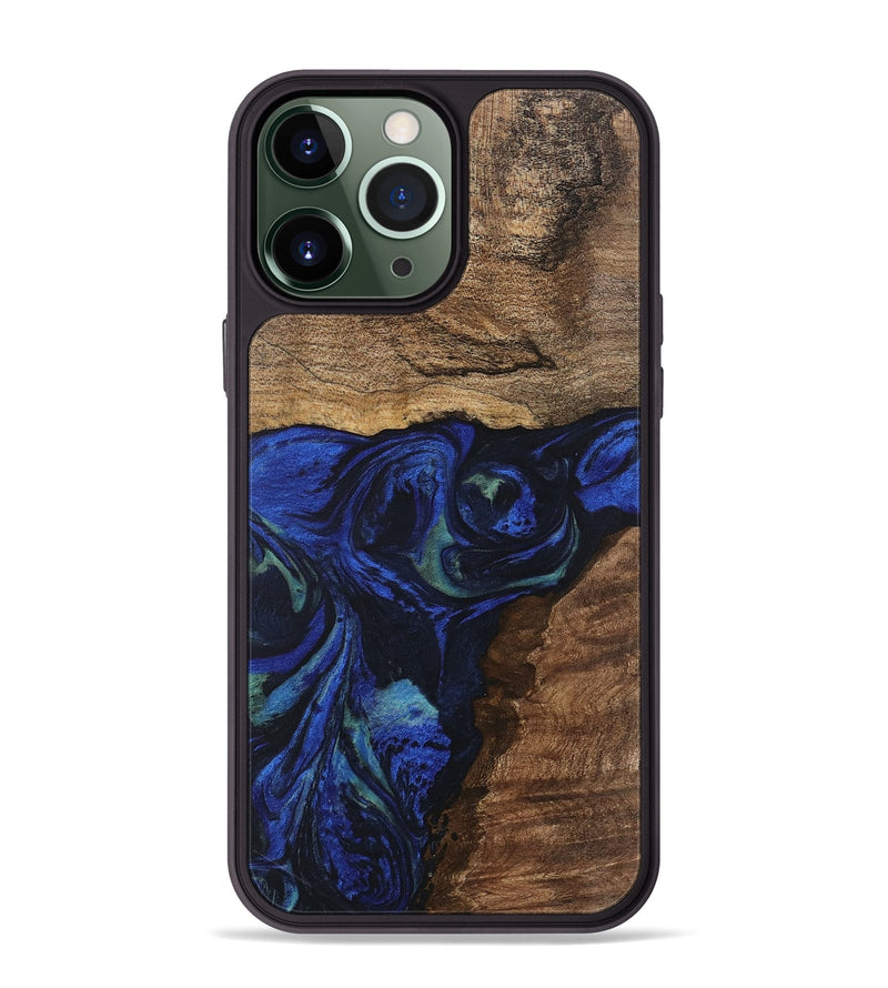 iPhone 13 Pro Max Wood Phone Case - Lum (Blue, 746681)