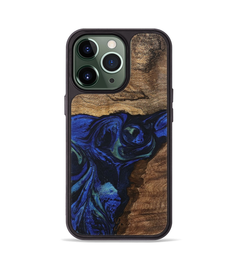 iPhone 13 Pro Wood Phone Case - Lum (Blue, 746681)