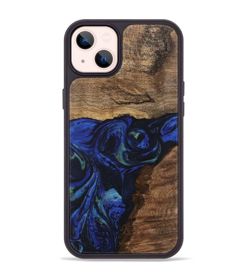 iPhone 14 Plus Wood Phone Case - Lum (Blue, 746681)