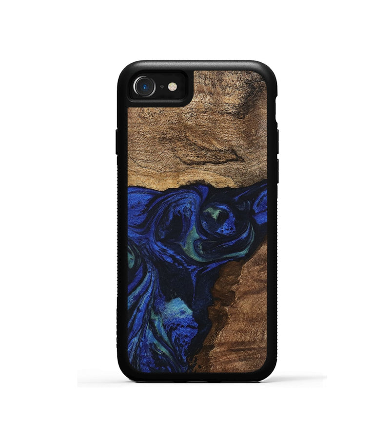 iPhone SE Wood Phone Case - Lum (Blue, 746681)