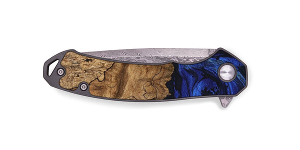 EDC Wood Pocket Knife - Jerod (Blue, 746682)