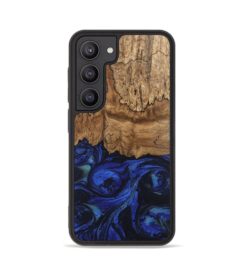 Galaxy S23 Wood Phone Case - Jerod (Blue, 746682)