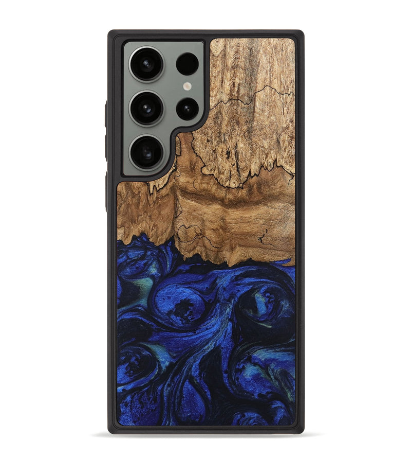 Galaxy S23 Ultra Wood Phone Case - Jerod (Blue, 746682)