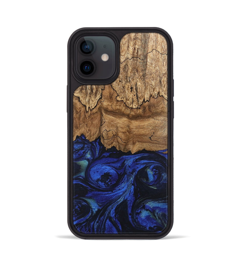 iPhone 12 Wood Phone Case - Jerod (Blue, 746682)