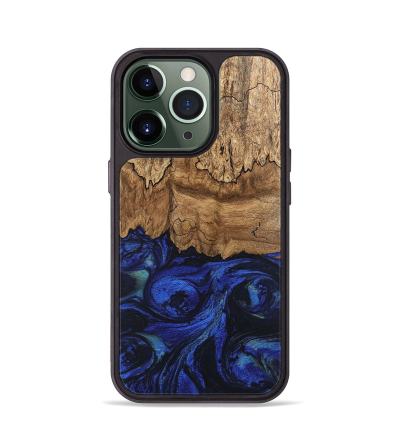 iPhone 13 Pro Wood Phone Case - Jerod (Blue, 746682)