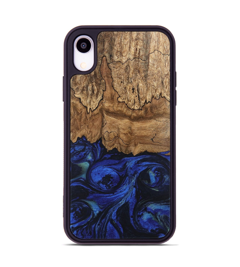 iPhone Xr Wood Phone Case - Jerod (Blue, 746682)