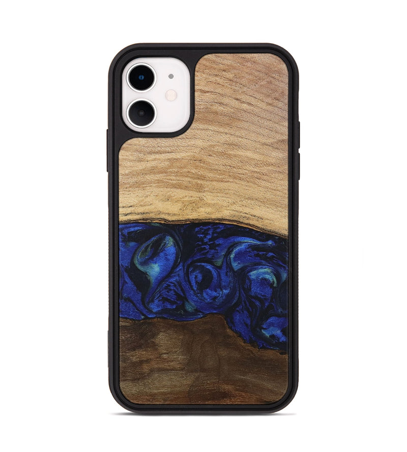 iPhone 11 Wood Phone Case - Darby (Blue, 746689)