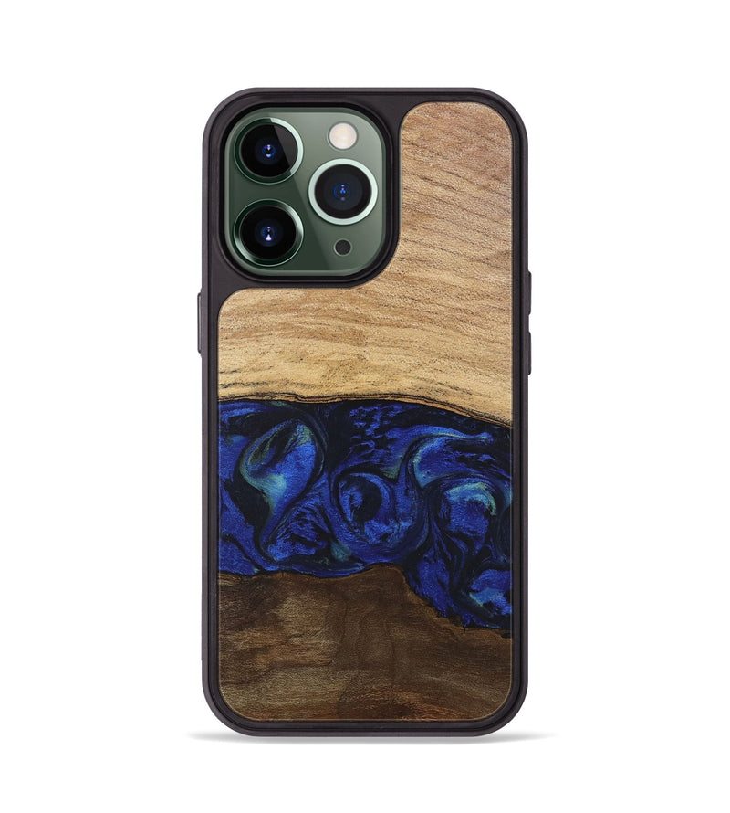 iPhone 13 Pro Wood Phone Case - Darby (Blue, 746689)