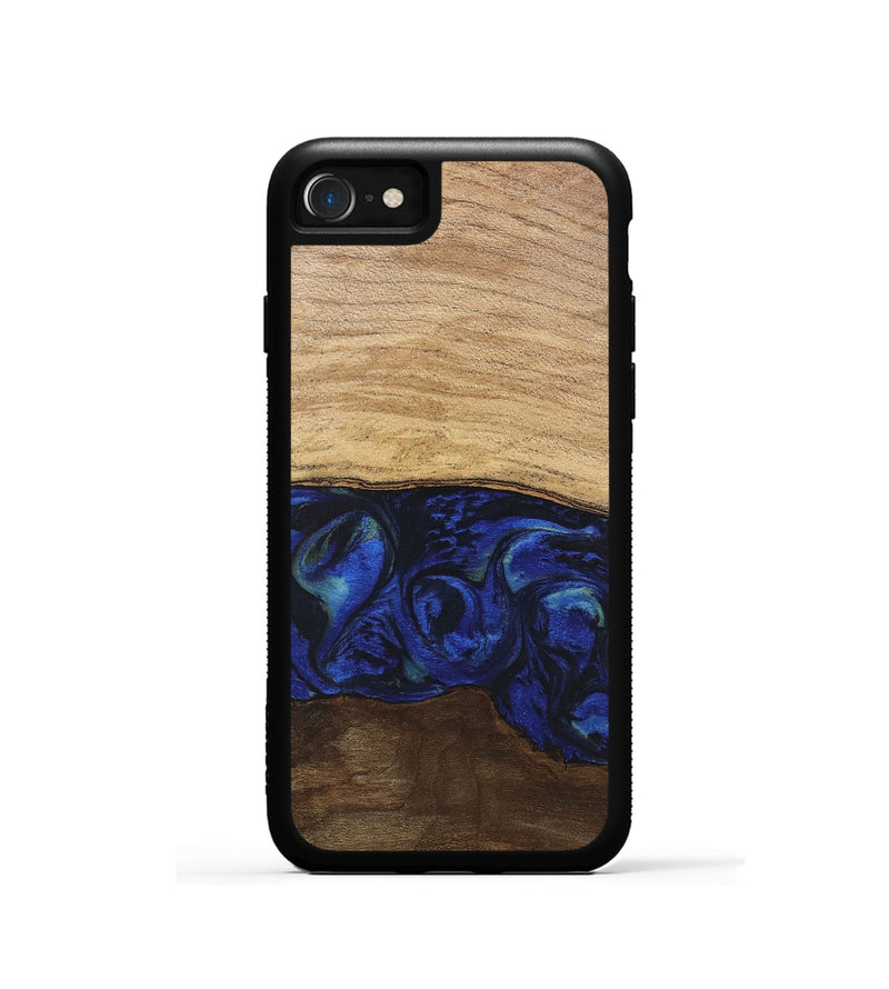 iPhone SE Wood Phone Case - Darby (Blue, 746689)