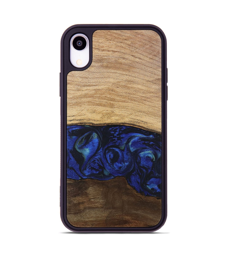 iPhone Xr Wood Phone Case - Darby (Blue, 746689)