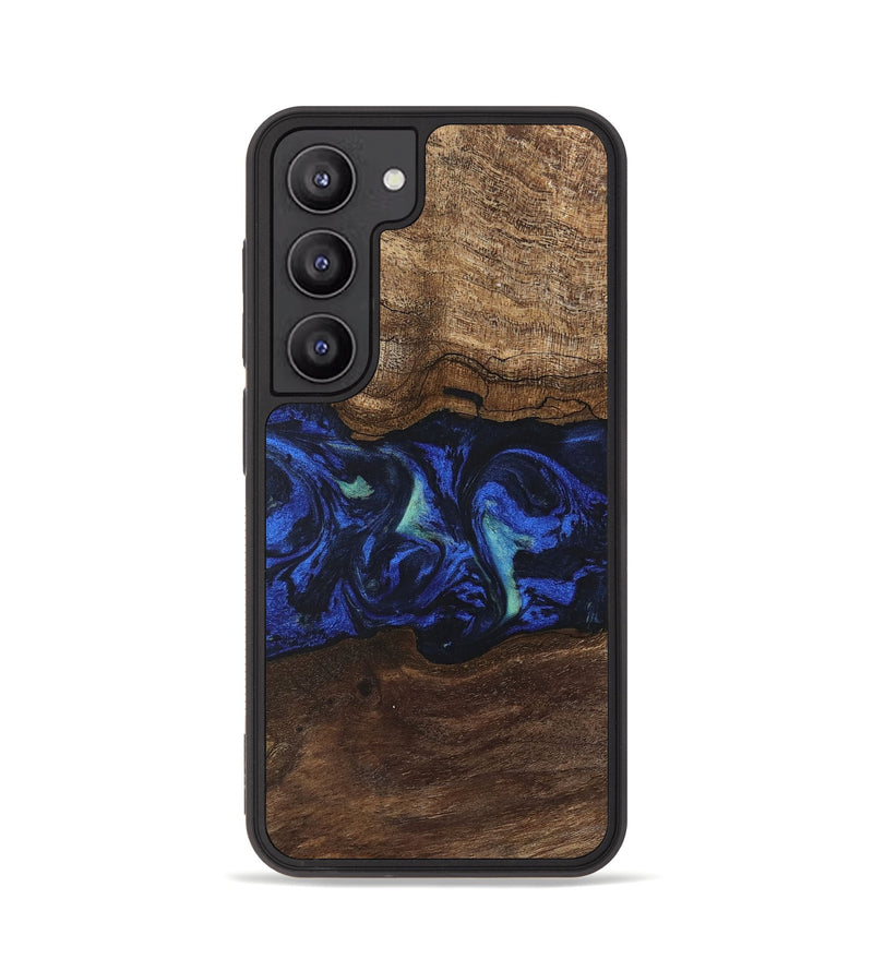 Galaxy S23 Wood Phone Case - Nyasia (Blue, 746690)