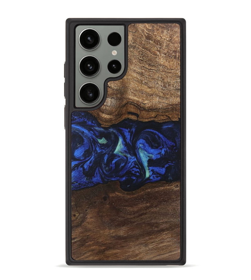 Galaxy S23 Ultra Wood Phone Case - Nyasia (Blue, 746690)