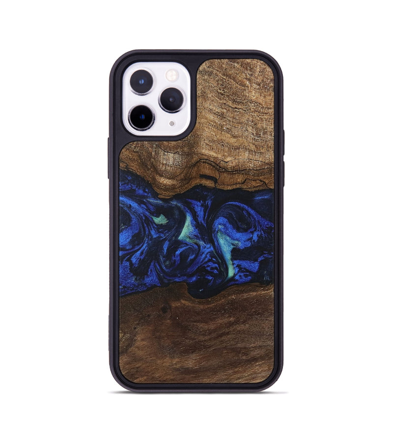 iPhone 11 Pro Wood Phone Case - Nyasia (Blue, 746690)