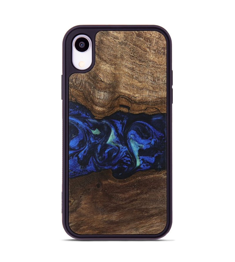 iPhone Xr Wood Phone Case - Nyasia (Blue, 746690)