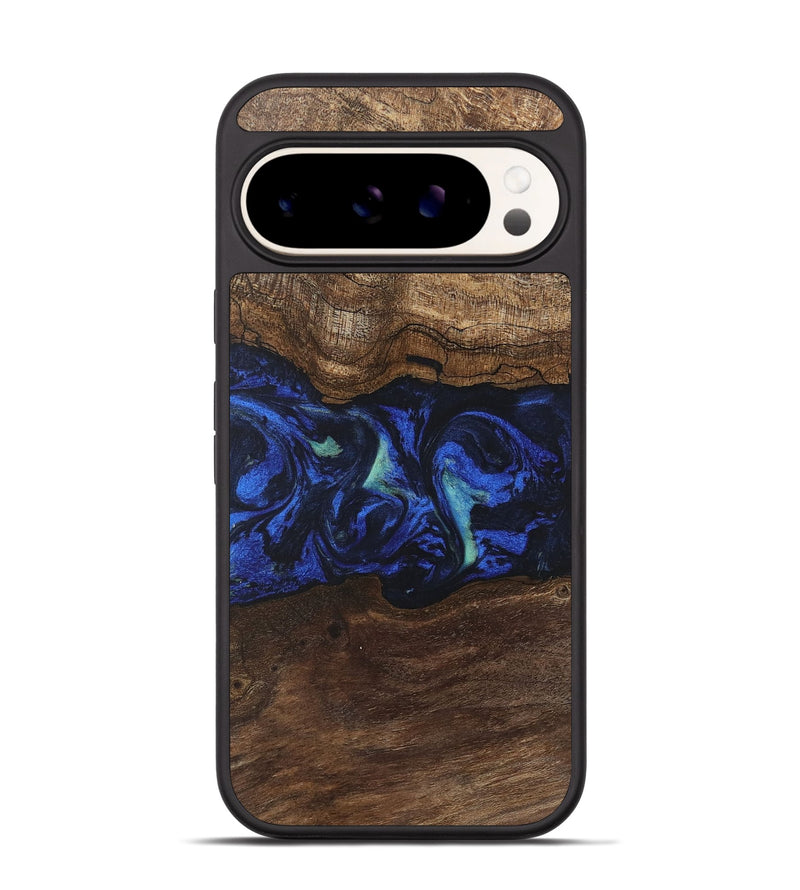 Pixel 9 Pro Wood Phone Case - Nyasia (Blue, 746690)