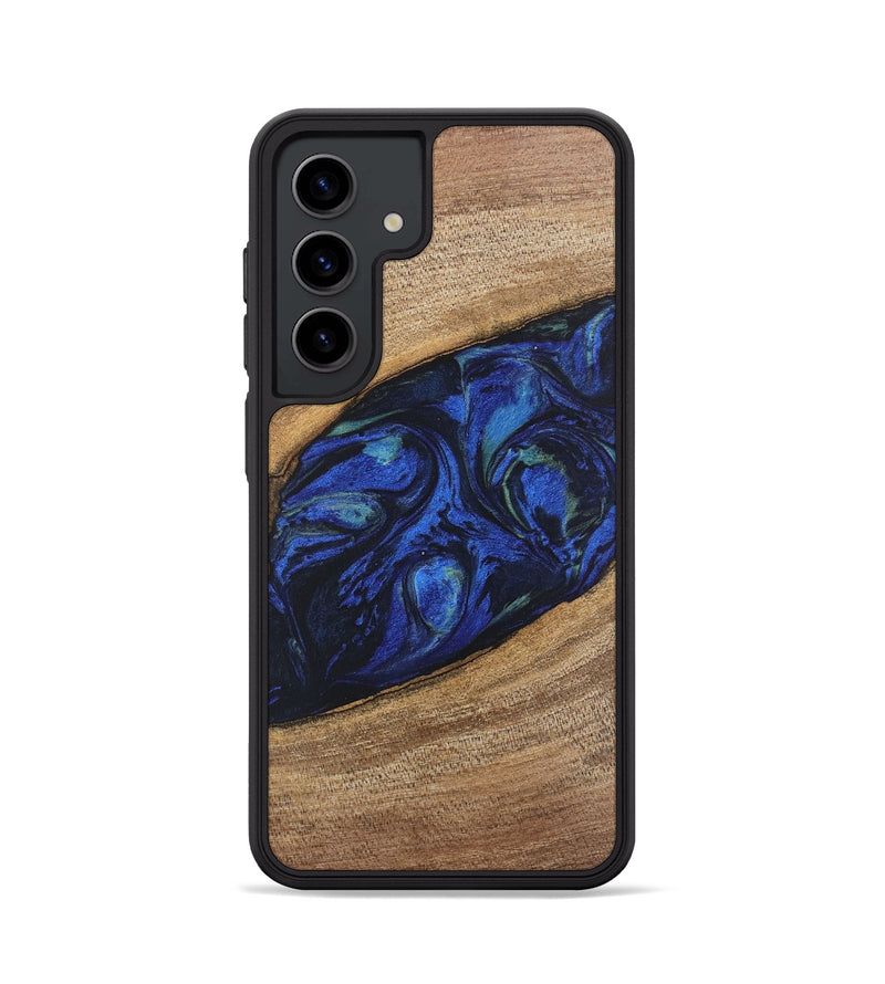 Galaxy S24 Wood Phone Case - Lisette (Blue, 746694)