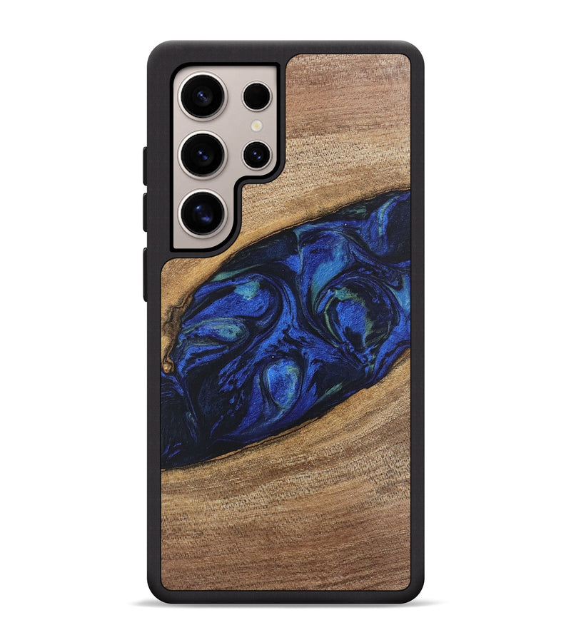 Galaxy S25 Ultra Wood Phone Case - Lisette (Blue, 746694)