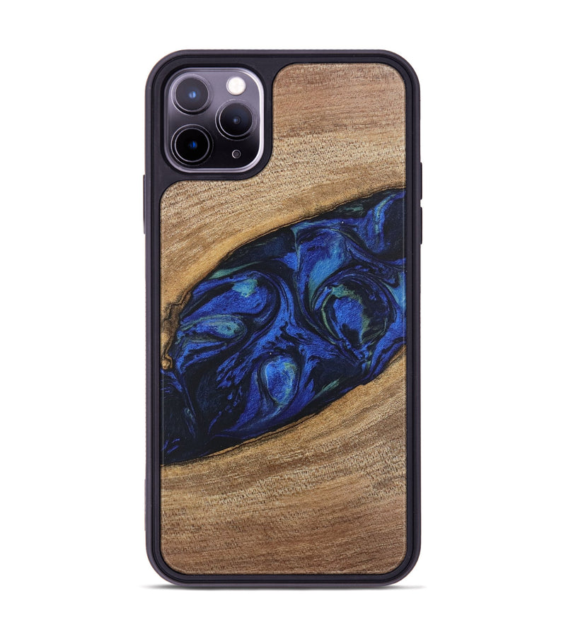 iPhone 11 Pro Max Wood Phone Case - Lisette (Blue, 746694)