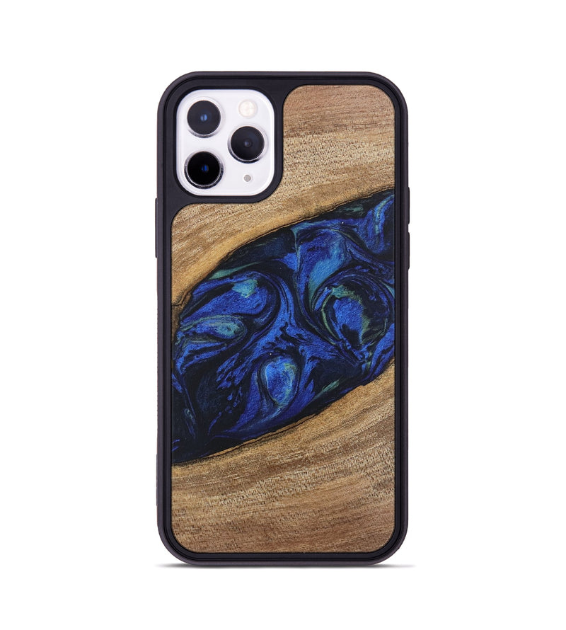 iPhone 11 Pro Wood Phone Case - Lisette (Blue, 746694)