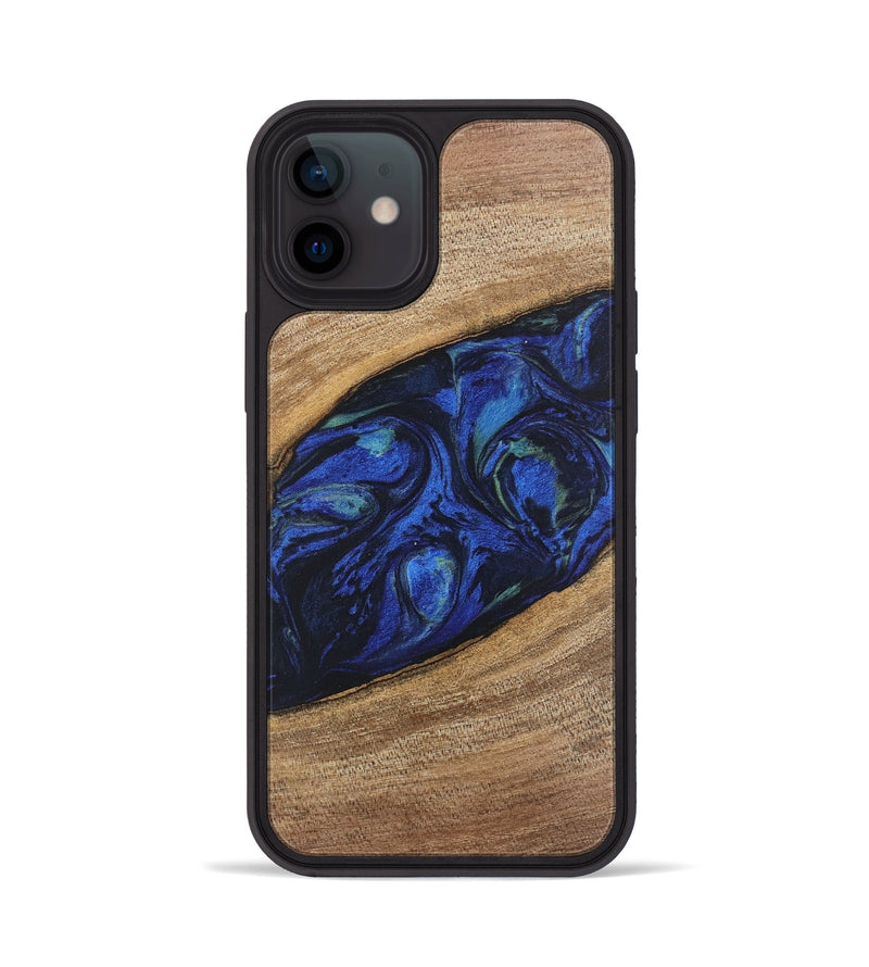 iPhone 12 Wood Phone Case - Lisette (Blue, 746694)