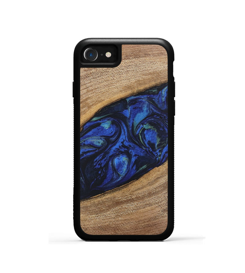 iPhone SE Wood Phone Case - Lisette (Blue, 746694)