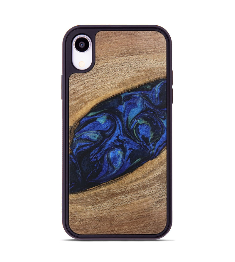 iPhone Xr Wood Phone Case - Lisette (Blue, 746694)