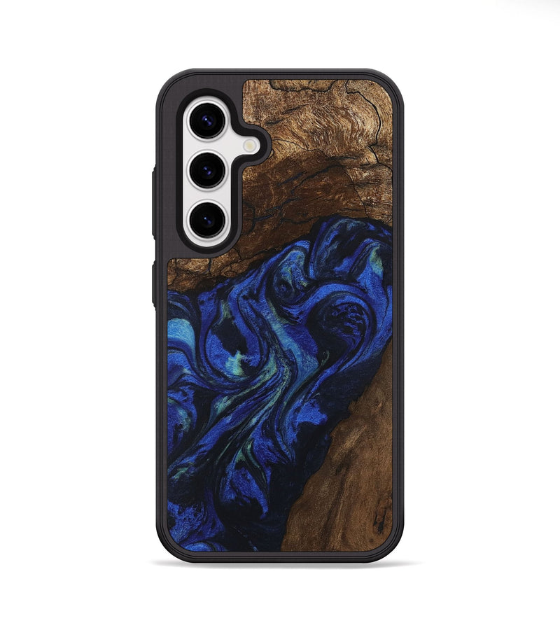 Galaxy S25 Plus Wood Phone Case - Zion (Blue, 746698)