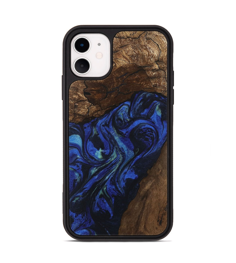 iPhone 11 Wood Phone Case - Zion (Blue, 746698)