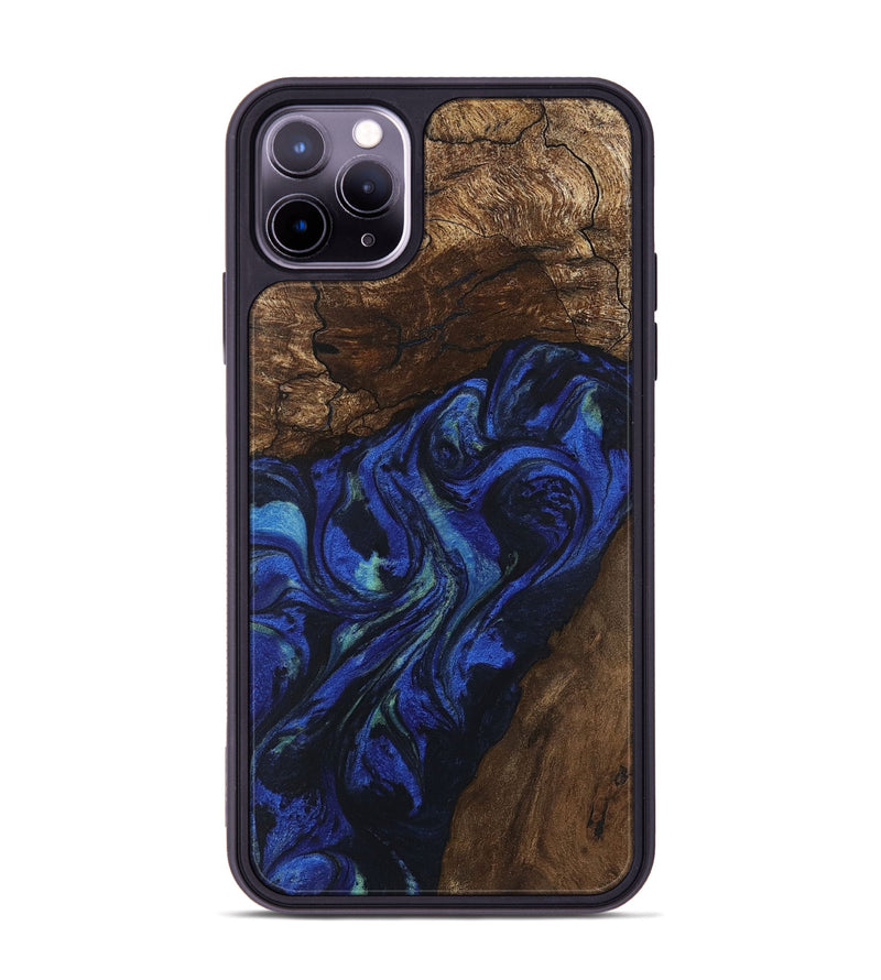 iPhone 11 Pro Max Wood Phone Case - Zion (Blue, 746698)