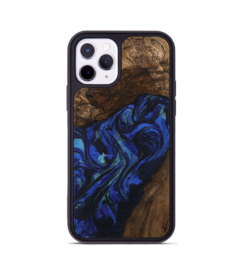 iPhone 11 Pro Wood Phone Case - Zion (Blue, 746698)