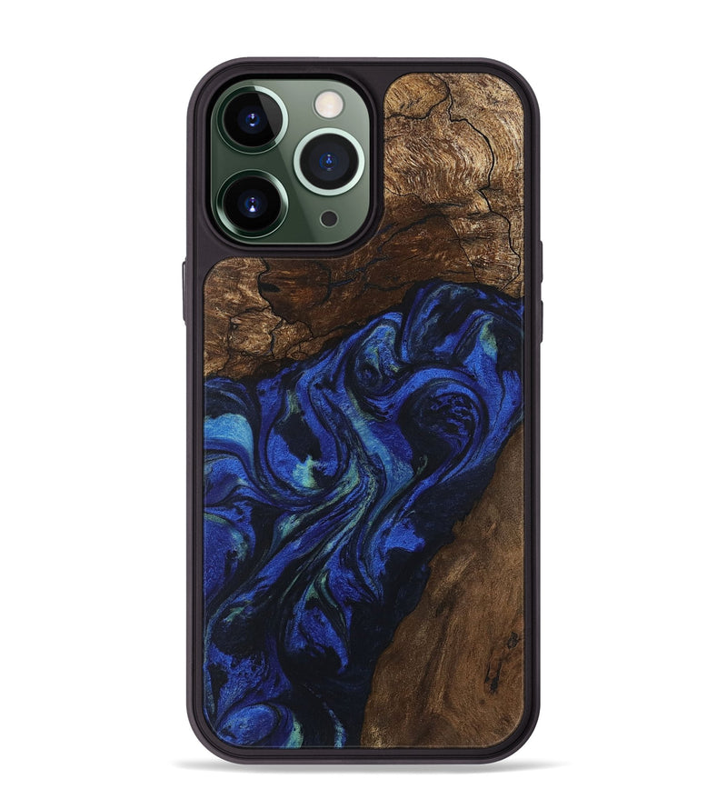 iPhone 13 Pro Max Wood Phone Case - Zion (Blue, 746698)