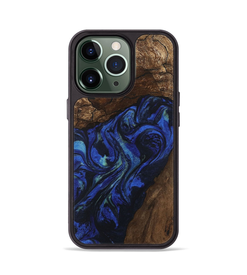 iPhone 13 Pro Wood Phone Case - Zion (Blue, 746698)