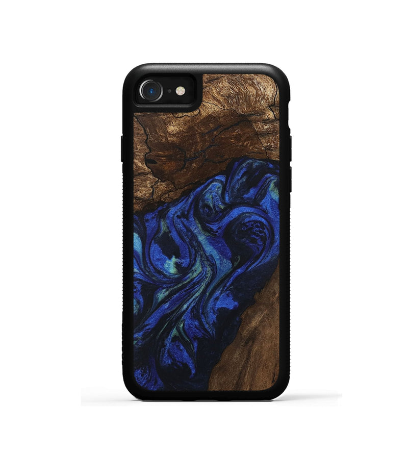 iPhone SE Wood Phone Case - Zion (Blue, 746698)