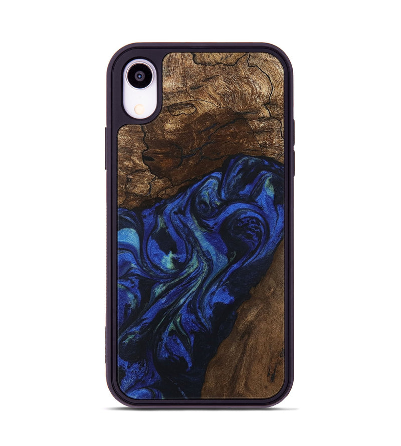 iPhone Xr Wood Phone Case - Zion (Blue, 746698)