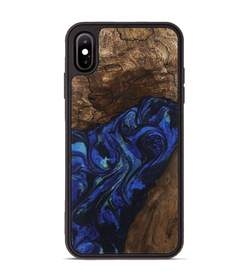 iPhone Xs Max Wood Phone Case - Zion (Blue, 746698)