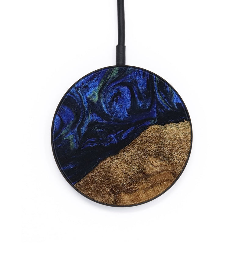 Circle Wood Wireless Charger - Wheeler (Blue, 746702)