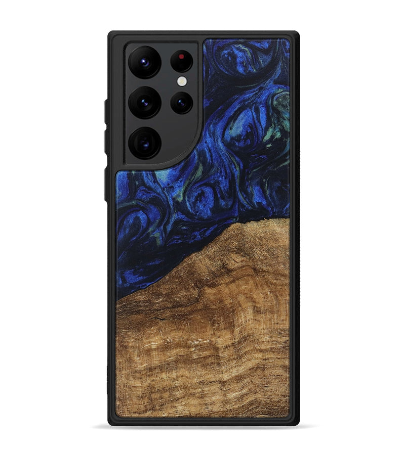 Galaxy S22 Ultra Wood Phone Case - Wheeler (Blue, 746702)