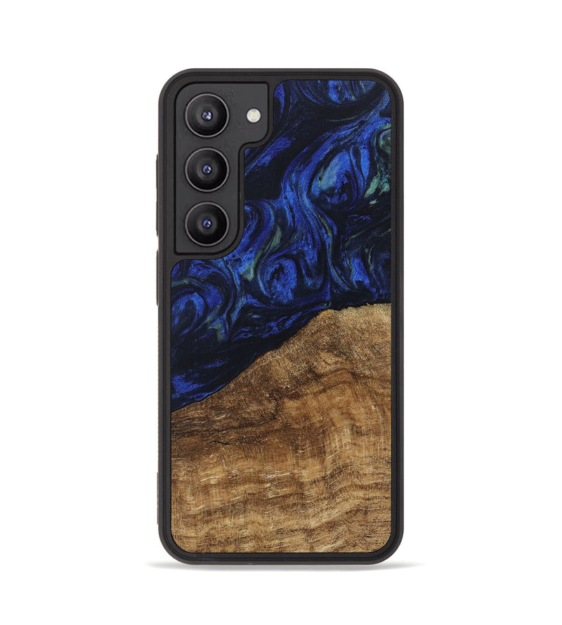 Galaxy S23 Wood Phone Case - Wheeler (Blue, 746702)