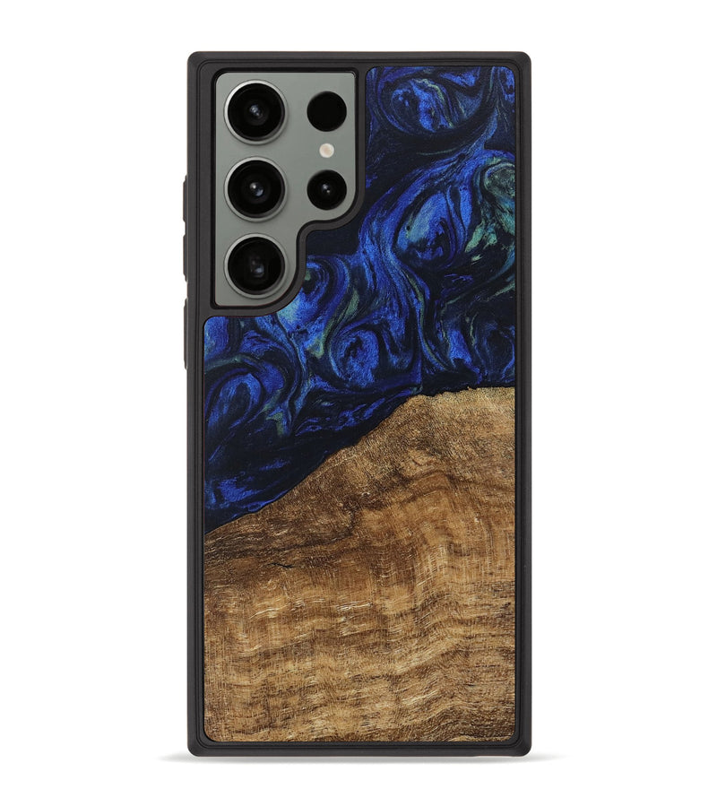 Galaxy S23 Ultra Wood Phone Case - Wheeler (Blue, 746702)