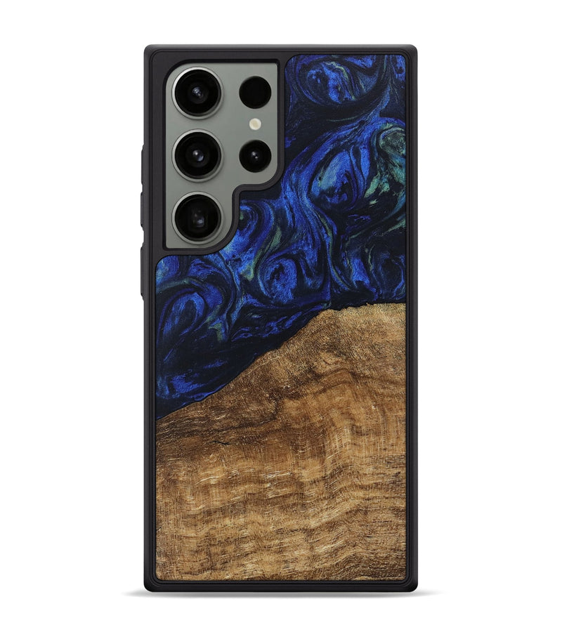 Galaxy S24 Ultra Wood Phone Case - Wheeler (Blue, 746702)