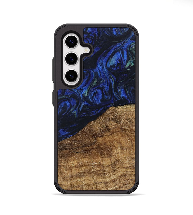 Galaxy S25 Plus Wood Phone Case - Wheeler (Blue, 746702)