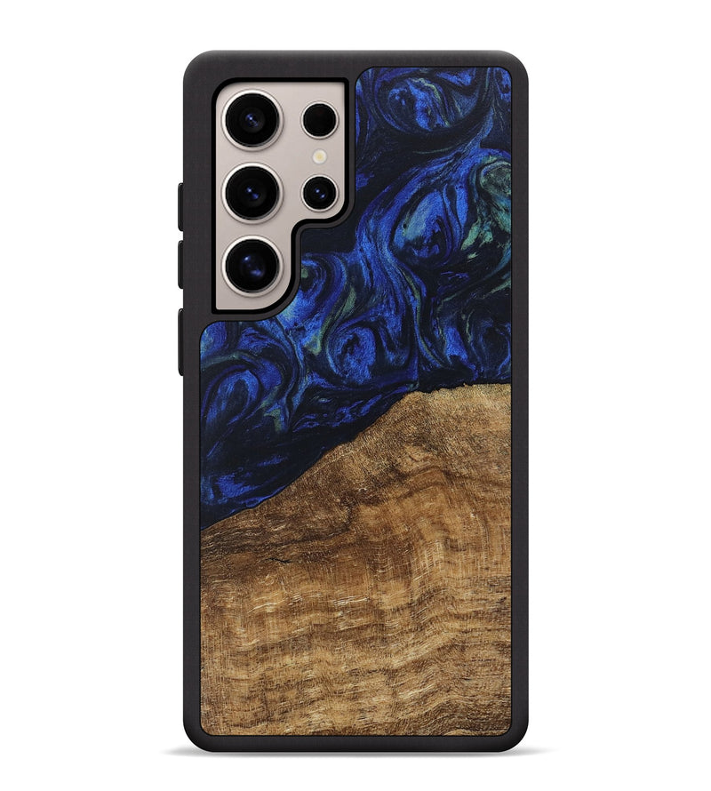 Galaxy S25 Ultra Wood Phone Case - Wheeler (Blue, 746702)