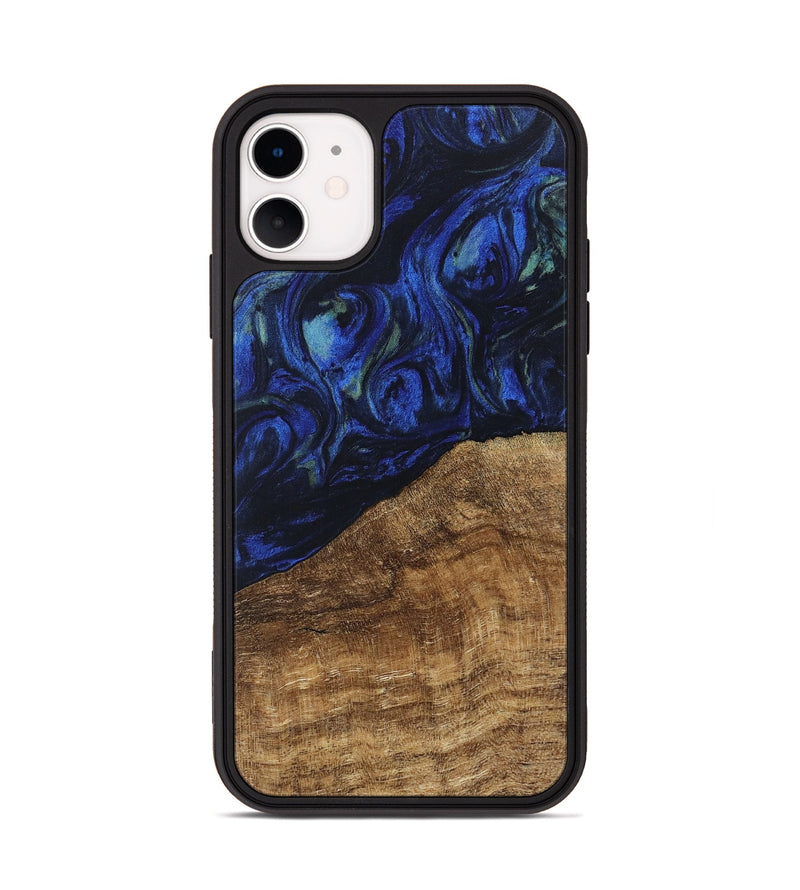 iPhone 11 Wood Phone Case - Wheeler (Blue, 746702)