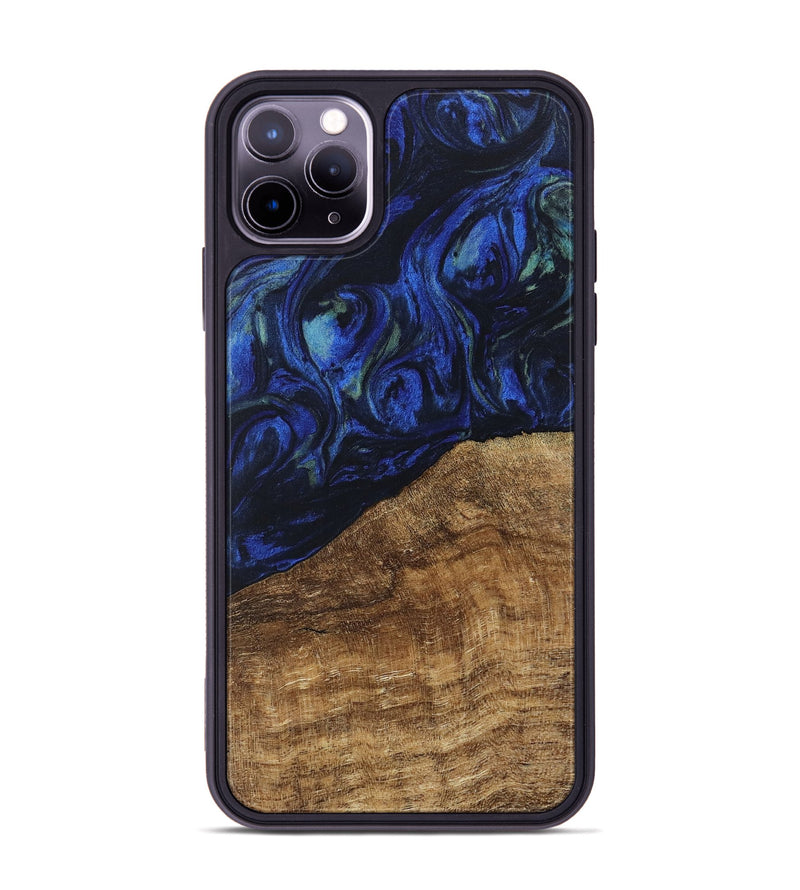 iPhone 11 Pro Max Wood Phone Case - Wheeler (Blue, 746702)