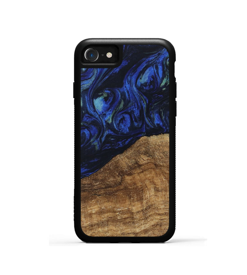 iPhone SE Wood Phone Case - Wheeler (Blue, 746702)