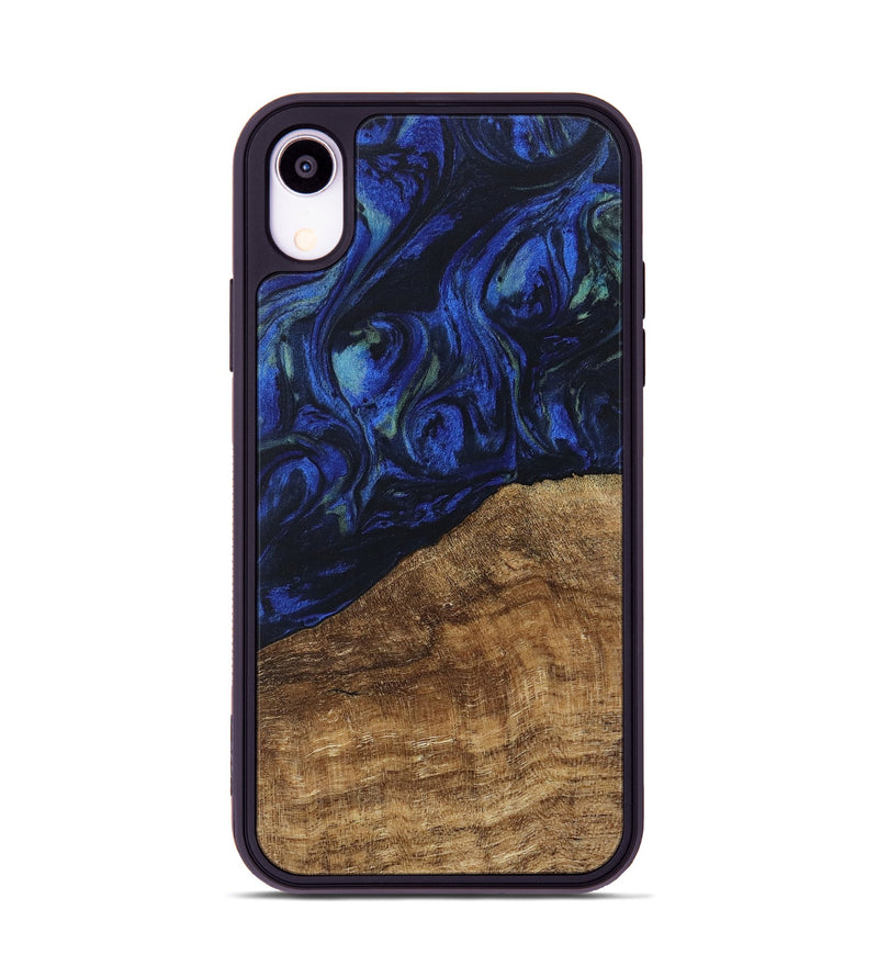 iPhone Xr Wood Phone Case - Wheeler (Blue, 746702)