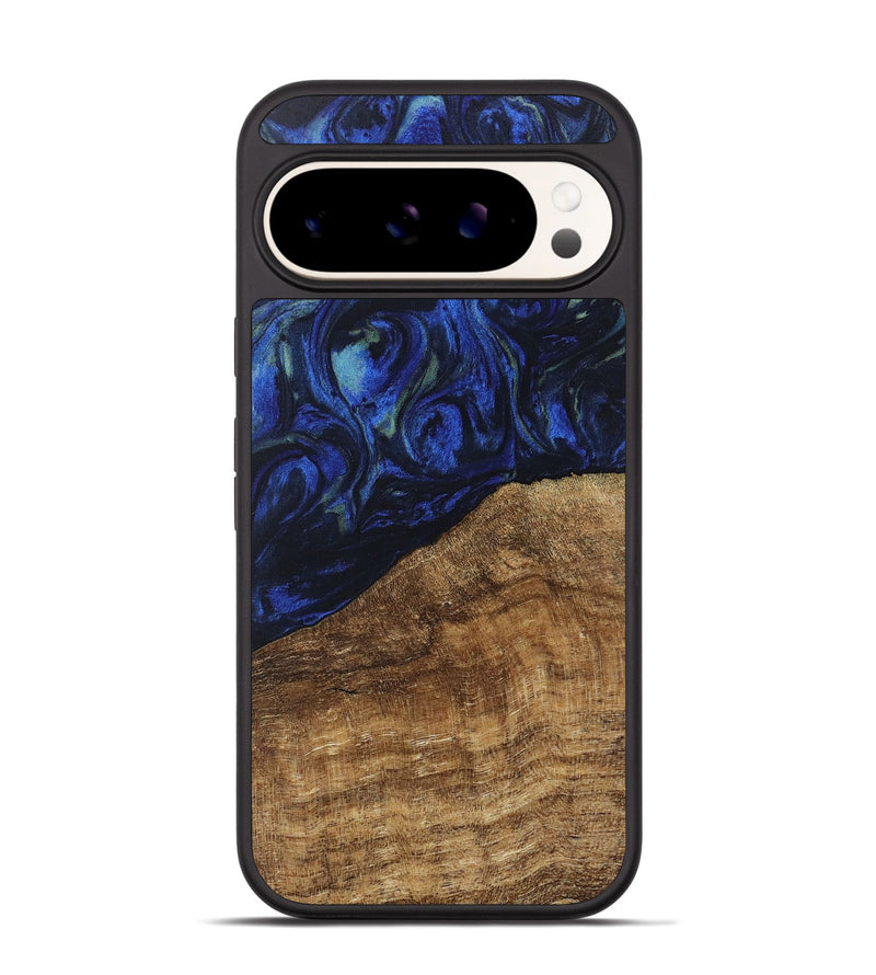 Pixel 9 Pro Wood Phone Case - Wheeler (Blue, 746702)