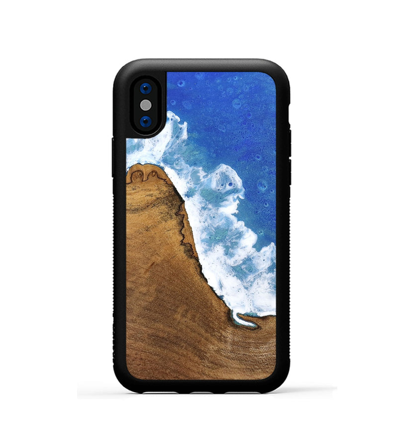 iPhone Xs Wood Phone Case - Clara (Coastal, 746707)